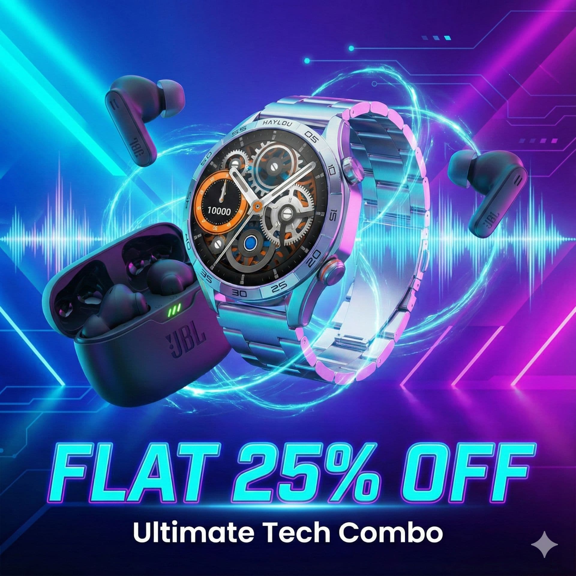 JBL & Haylou ধামাকা কম্বো: ২৫% ছাড়ে সেরা ডিল!