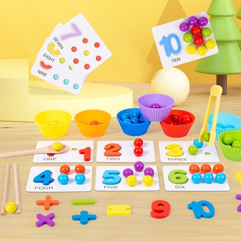Rainbow Beads Clip & Sort Game