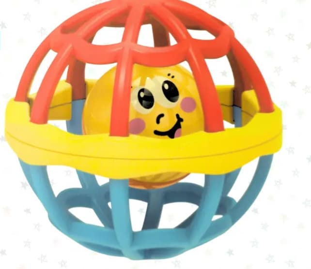Premium Baby Rattle And Teether Ball - 1 Pcs
